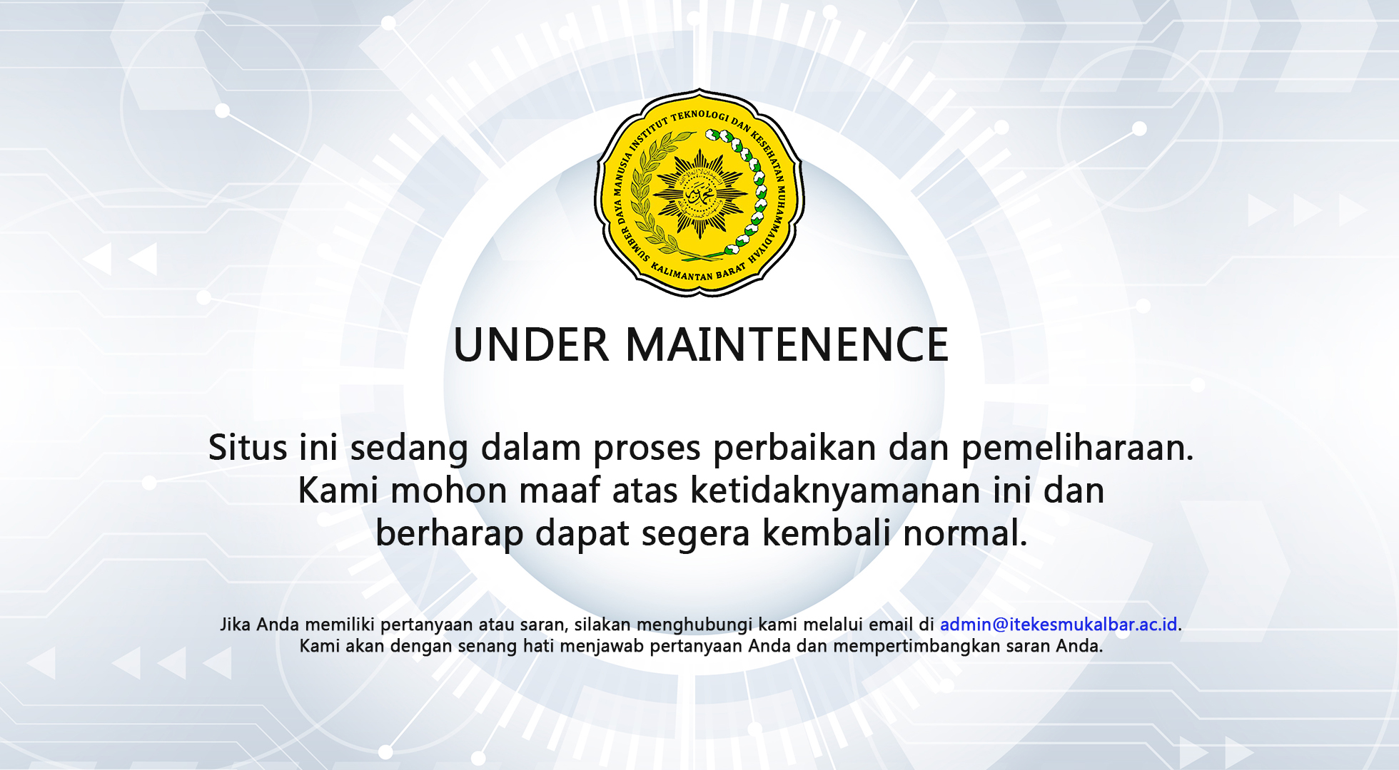 Klik untuk menghubungi admin